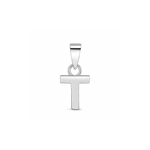 Colgante inicial T plata