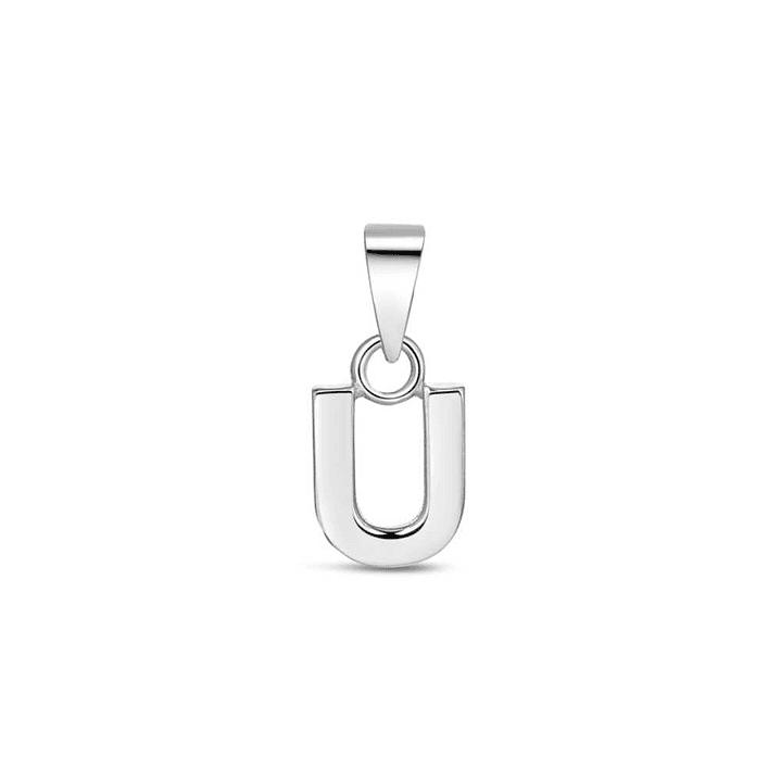 Colgante inicial U plata 1