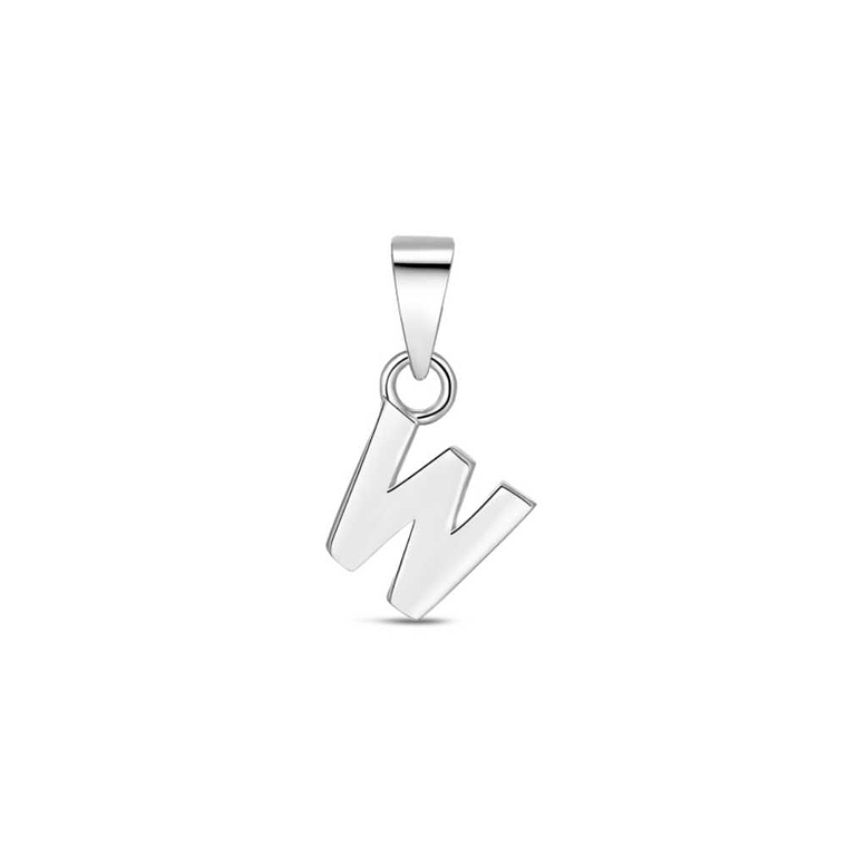 Colgante inicial W plata 1
