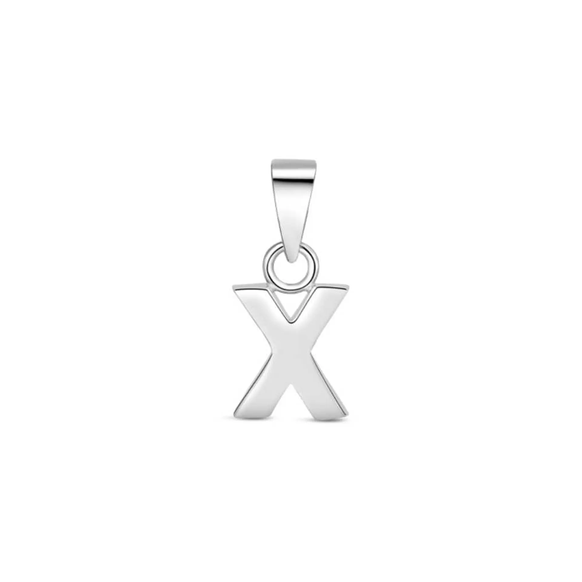 Colgante inicial X plata 1