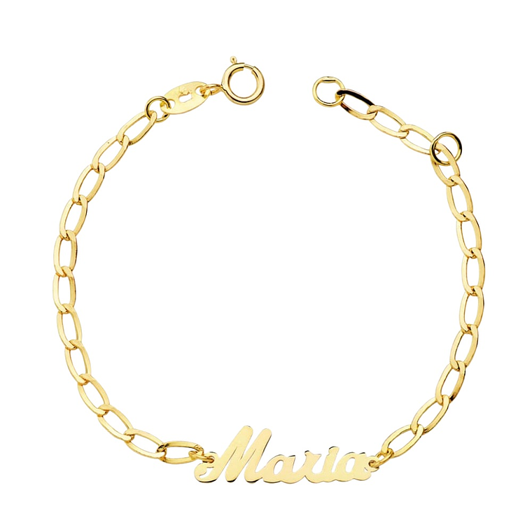 Esclava bilbao con nombre Oro 18k  1