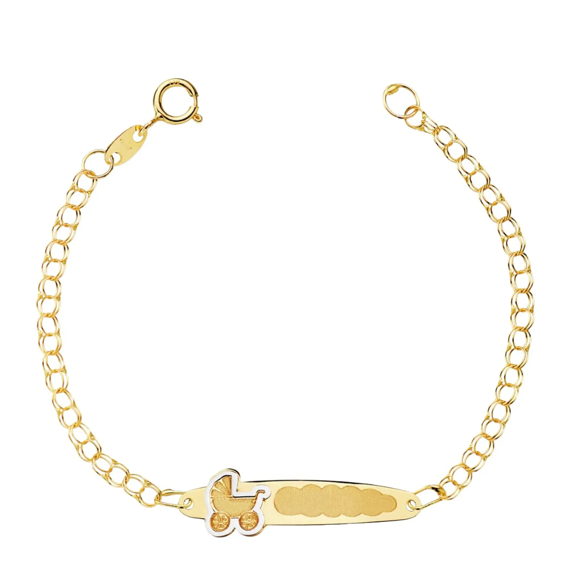 Esclava carrito de bebé Oro 18k  1