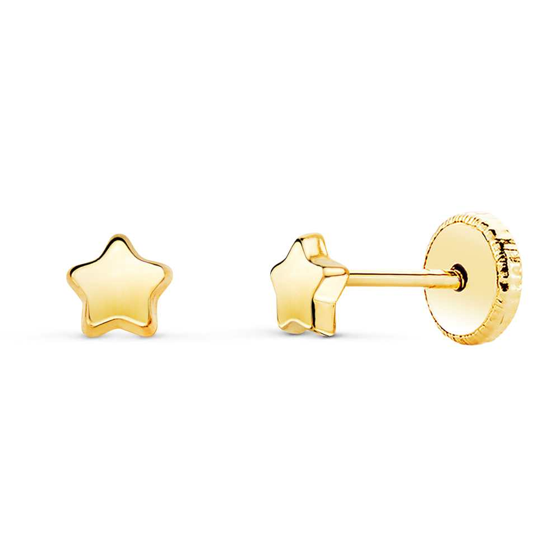 Pendiente de estrella oro 2