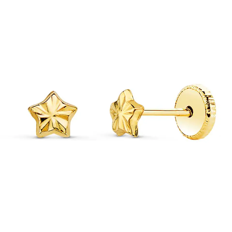 Pendientes estrella oro  1