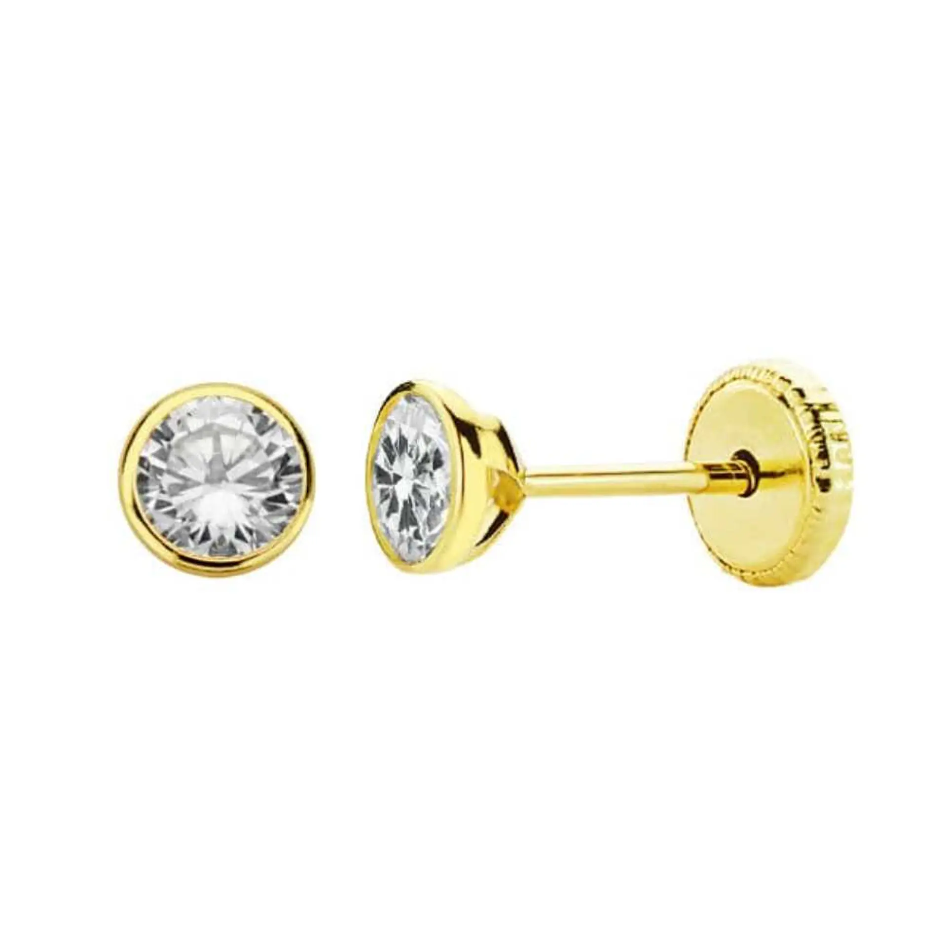 Pendientes redondos Oro 18k  1