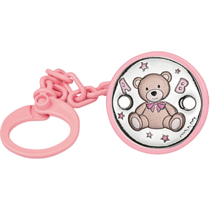 Chupete de bebé oso y letras 