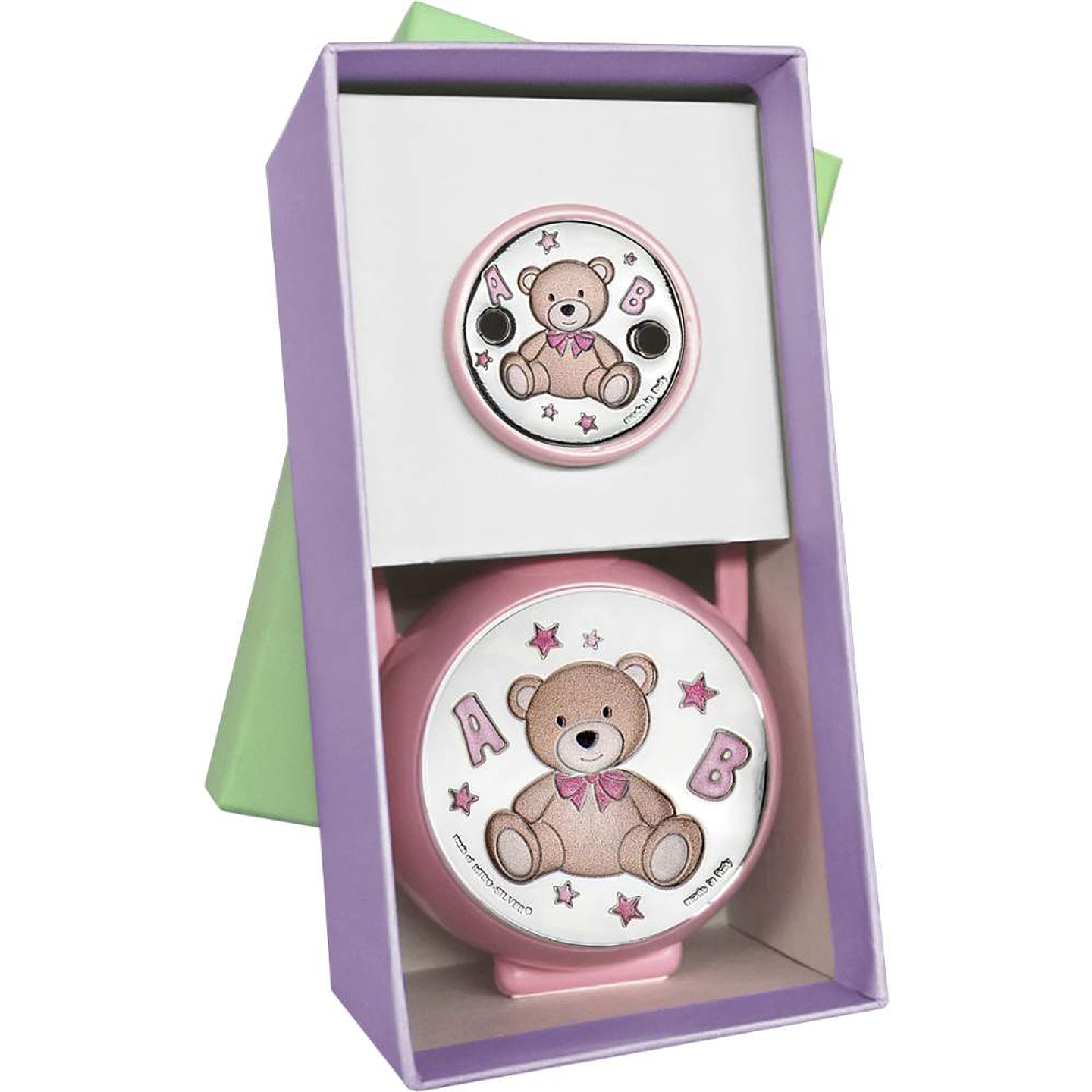 Portachupete conjunto bebé osito  1