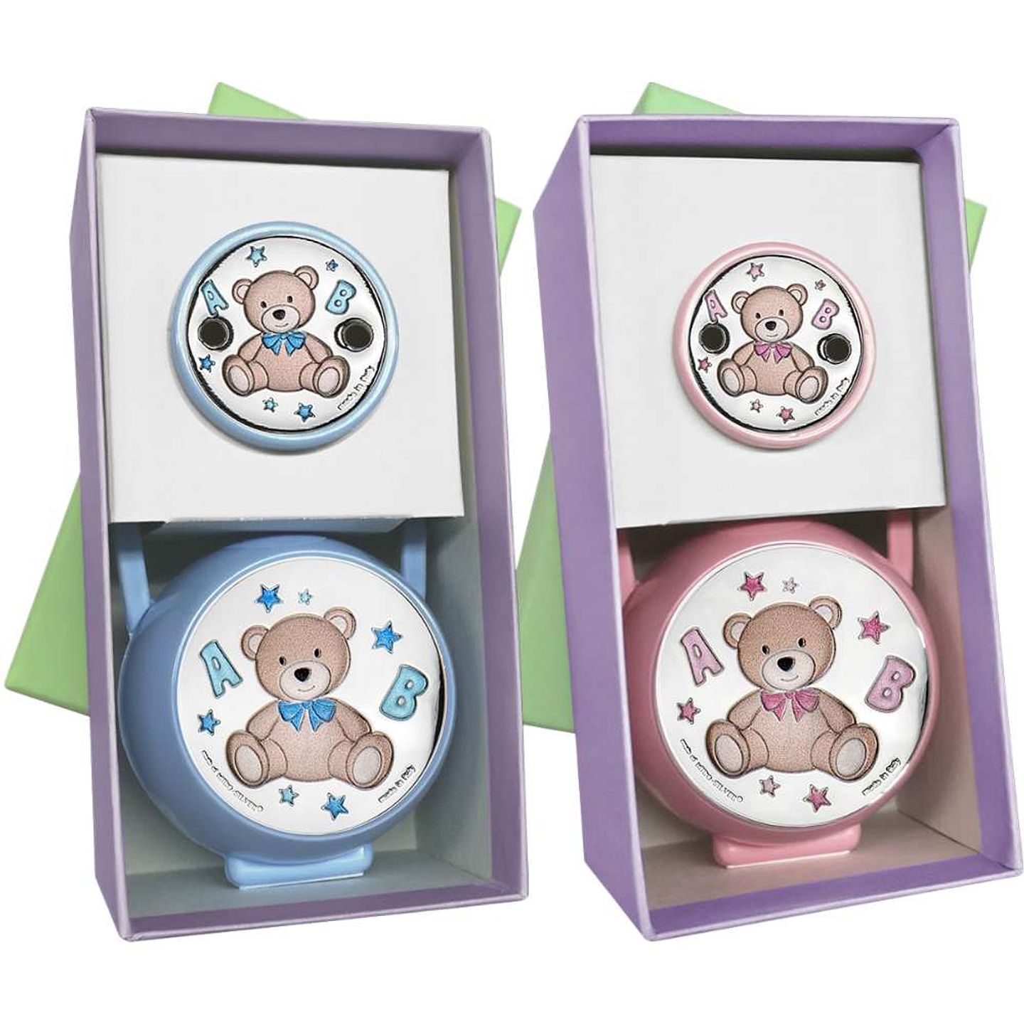 Portachupete conjunto bebé osito  2