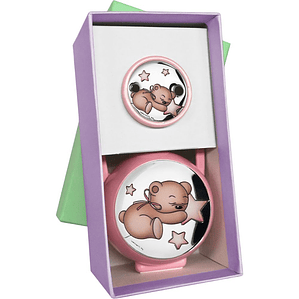 Portachupete conjunto bebé osito dormilón 