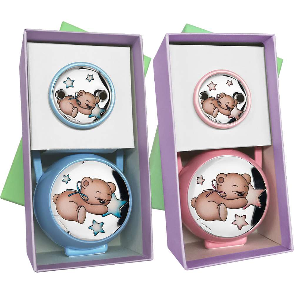 Portachupete conjunto bebé osito dormilón  2