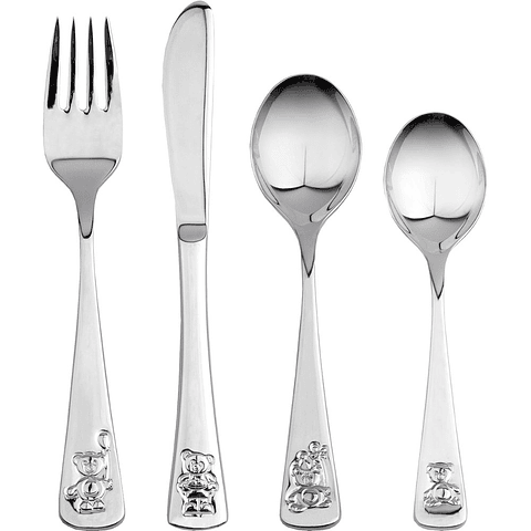 Cubiertos infantiles osito