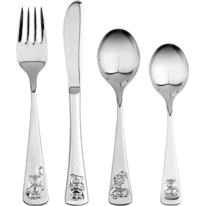 Cubiertos infantiles osito