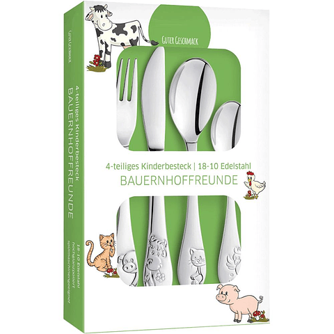 Cubiertos infantiles granja 