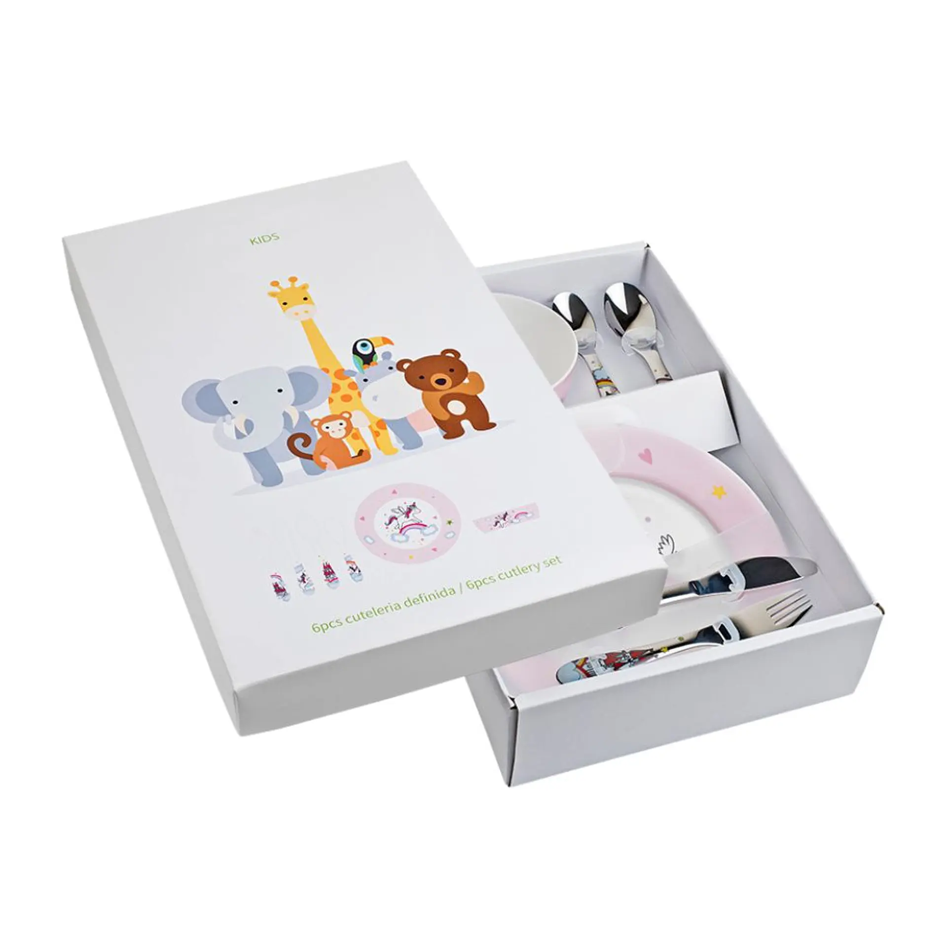 Set de vajilla de porcelana seis piezas unicornio 2
