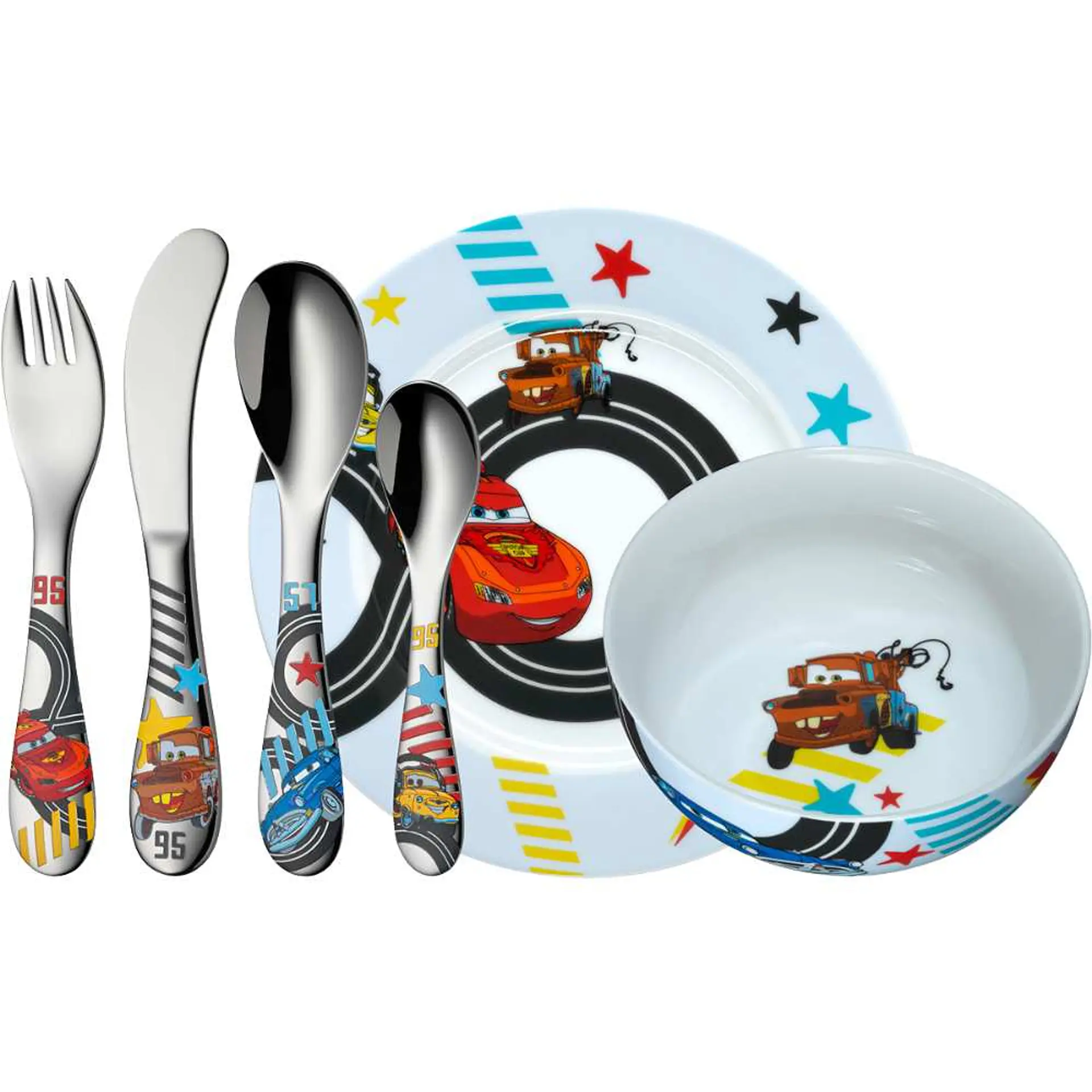Set de vajilla de Porcelana de seis piezas cars 1