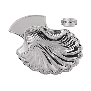 Concha de bautismo plateada 
