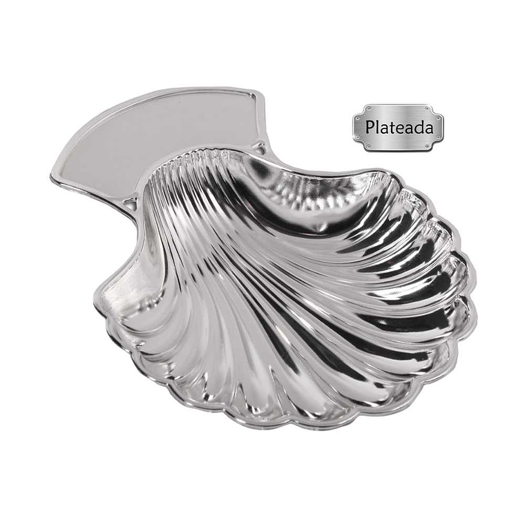 Concha de bautismo plateada  1