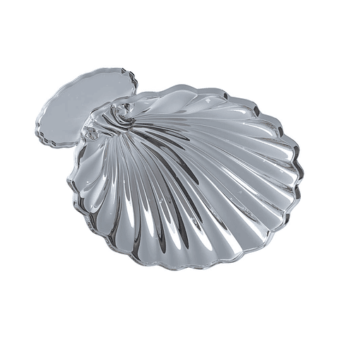 Concha de bautismo plateada 