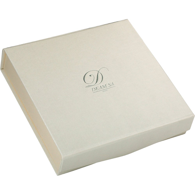 Concha de bautismo metálica plateada y esmaltada  3