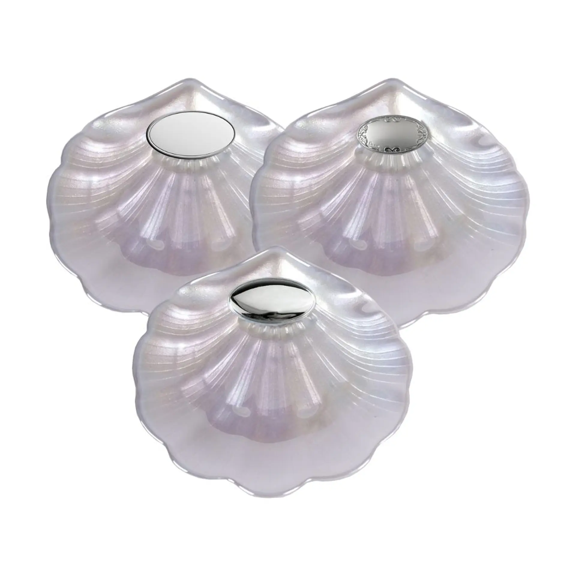 Conchas de bautismo de cristal nacar 1