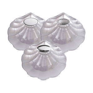 Conchas de bautismo de cristal nacar