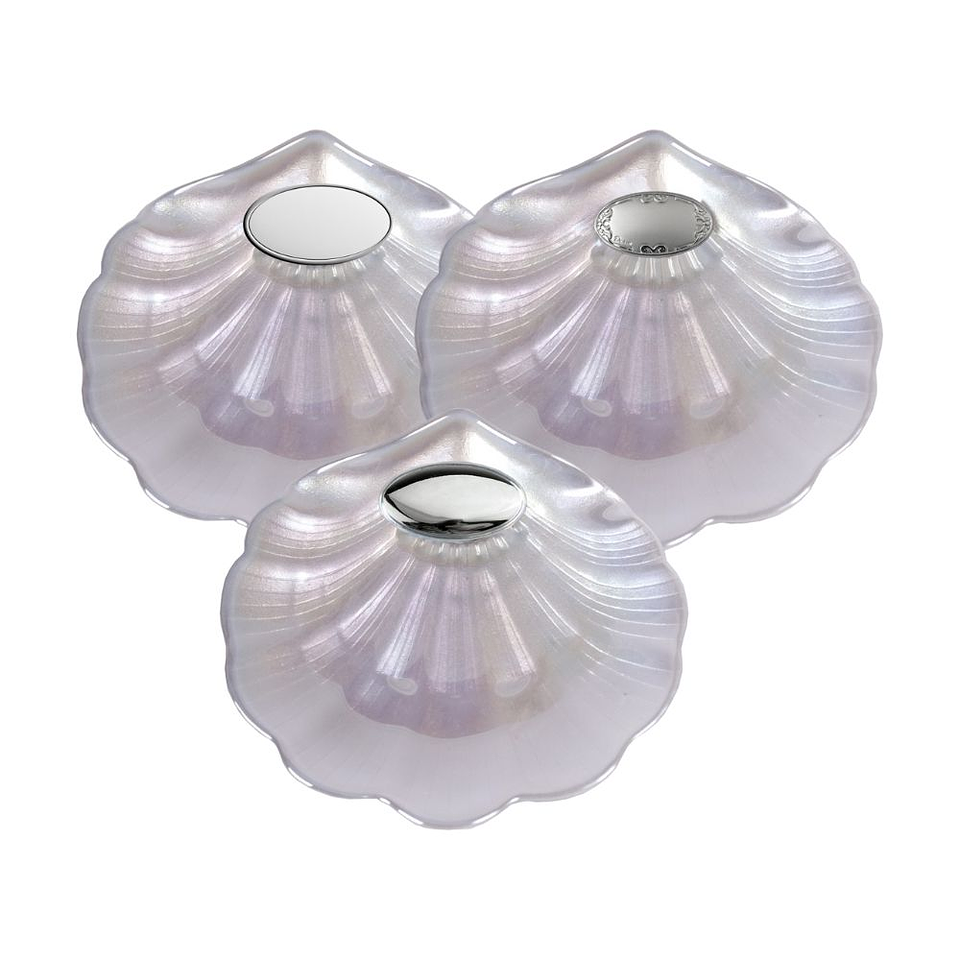 Conchas de bautismo de cristal nacar 1