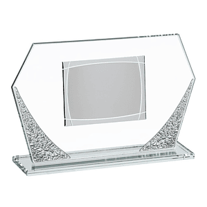 Placa de cristal y chapa de aluminio 