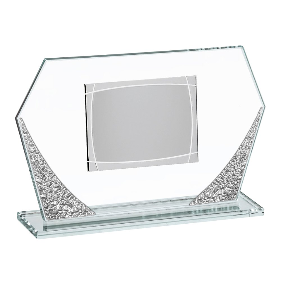 Placa de cristal y chapa de aluminio  1