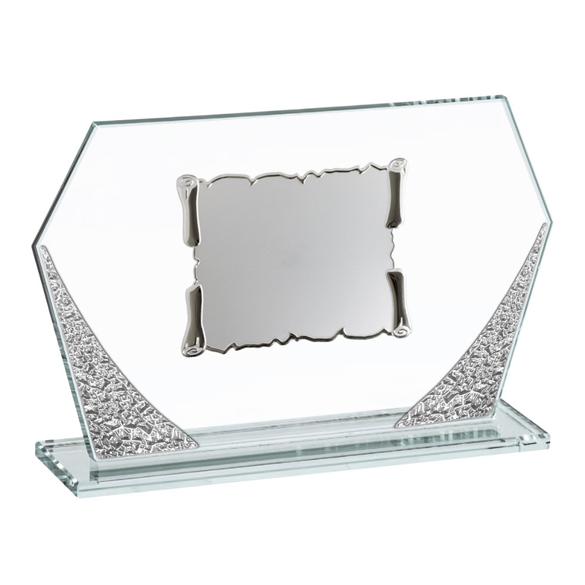 Placa de cristal con grabación  1