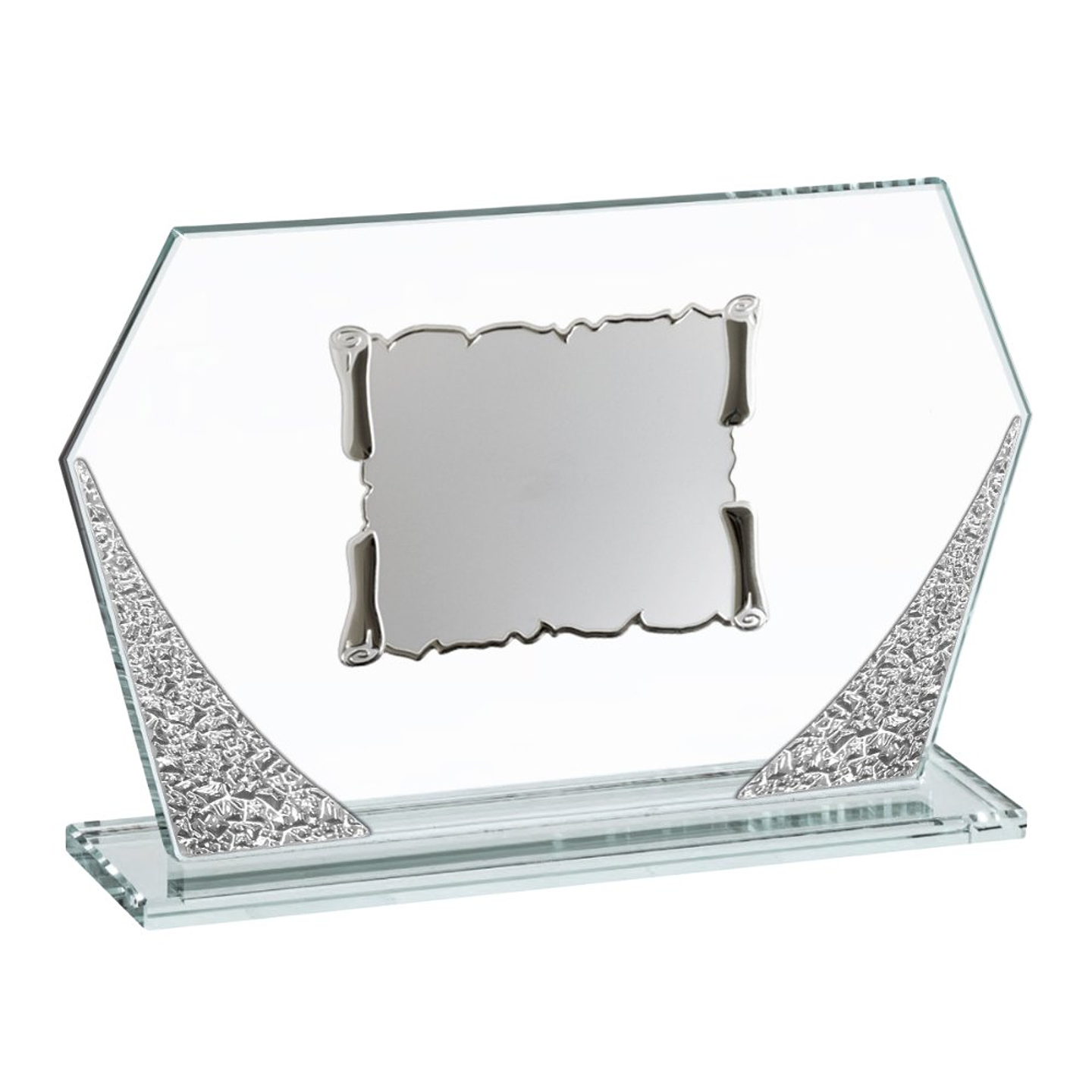 Placa de cristal con grabación  1