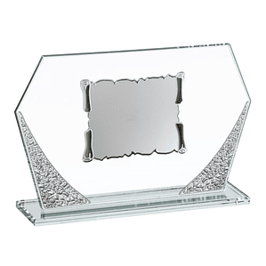 Placa de cristal con grabación 