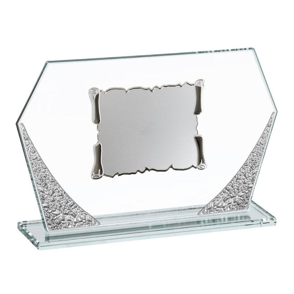 Placa de cristal con grabación  1