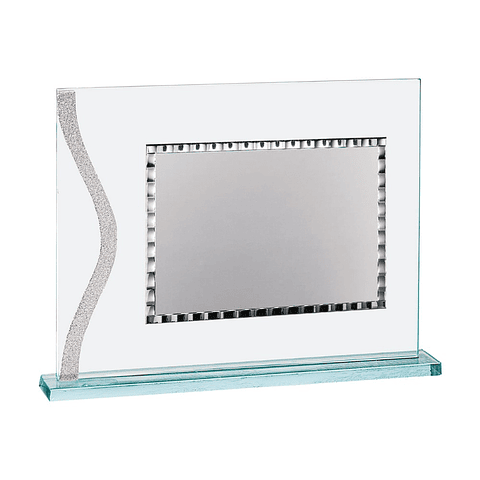 Placa para decorar de cristal