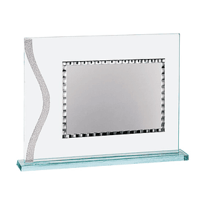 Placa para decorar de cristal
