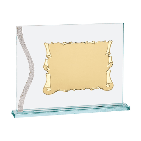 Placa conmemorativa de cristal