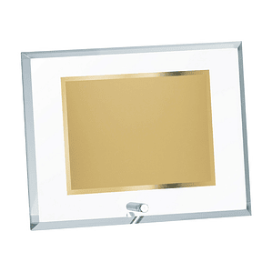 Placa para homenaje de cristal 