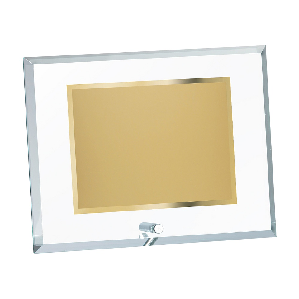 Placa para homenaje de cristal  1