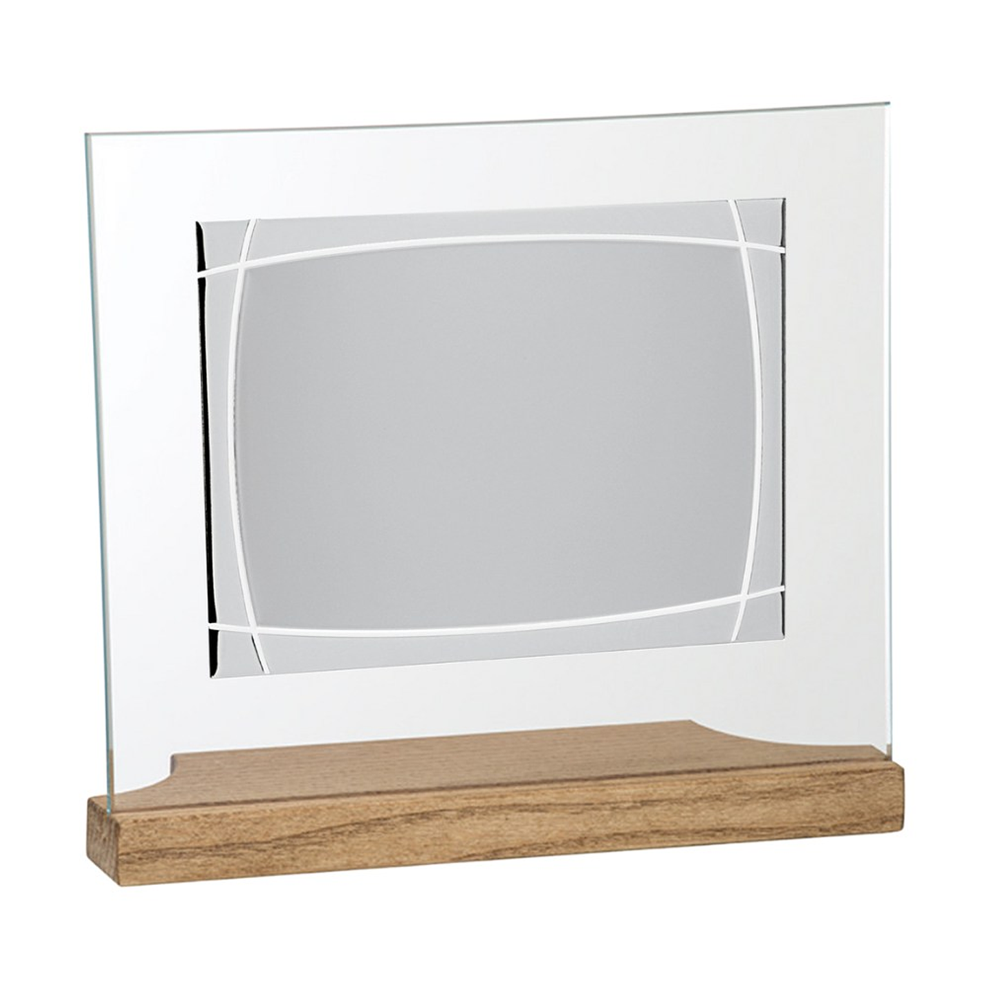 Placa de cristal con chapa de aluminio  1