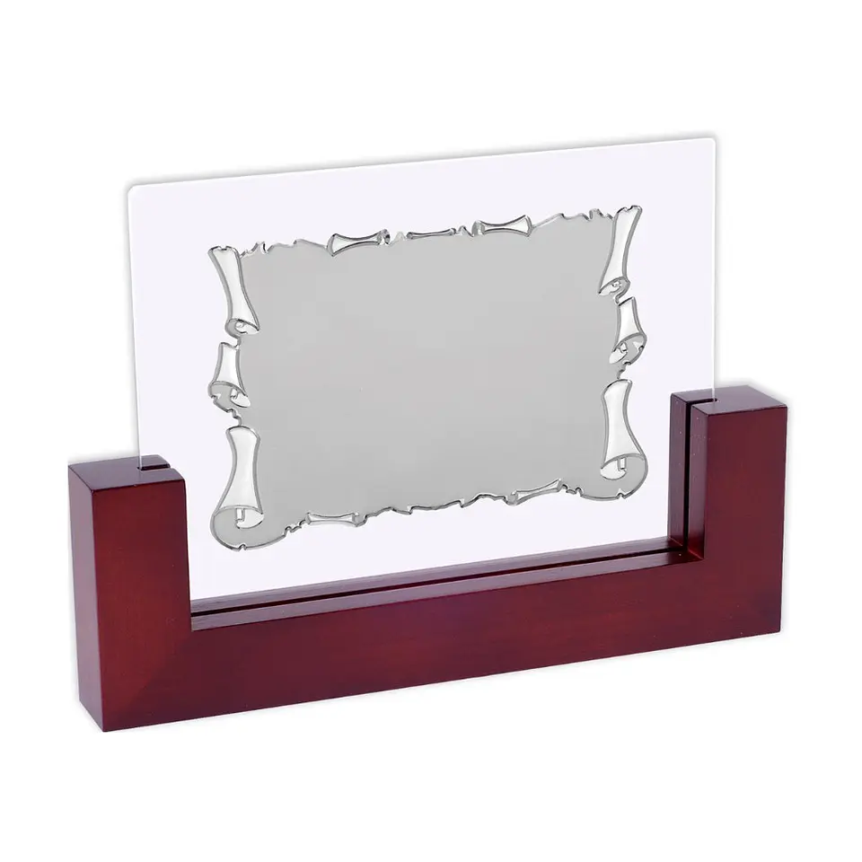 Placa de cristal para dedicatoria  1