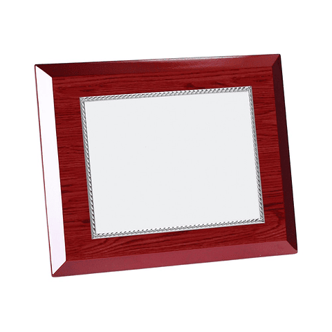 Placa de madera con grabación 