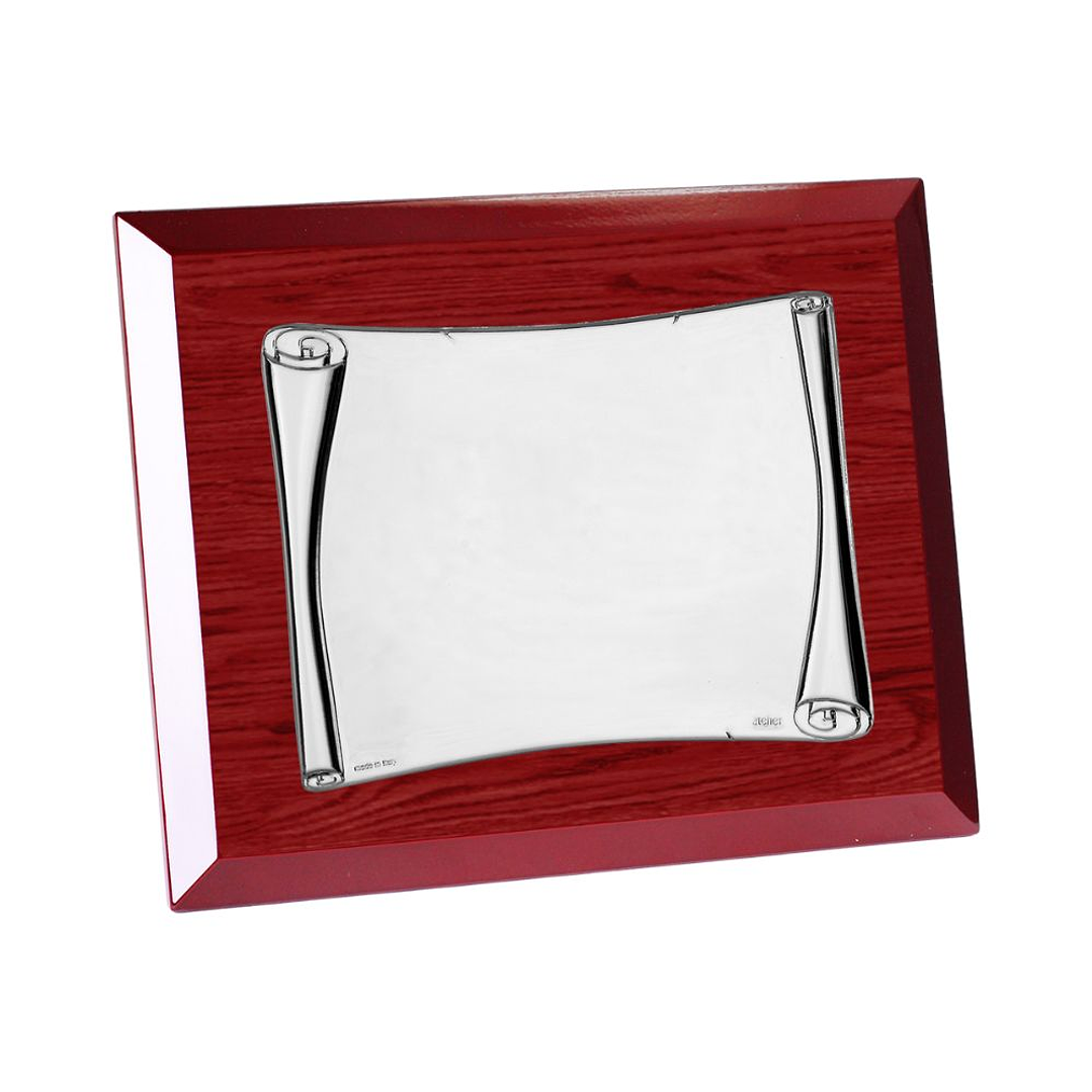 Placa de madera y chapa de aluminio para decorar  1