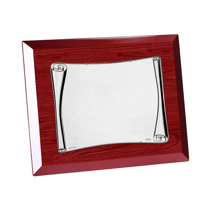 Placa de madera y chapa de aluminio para decorar  1