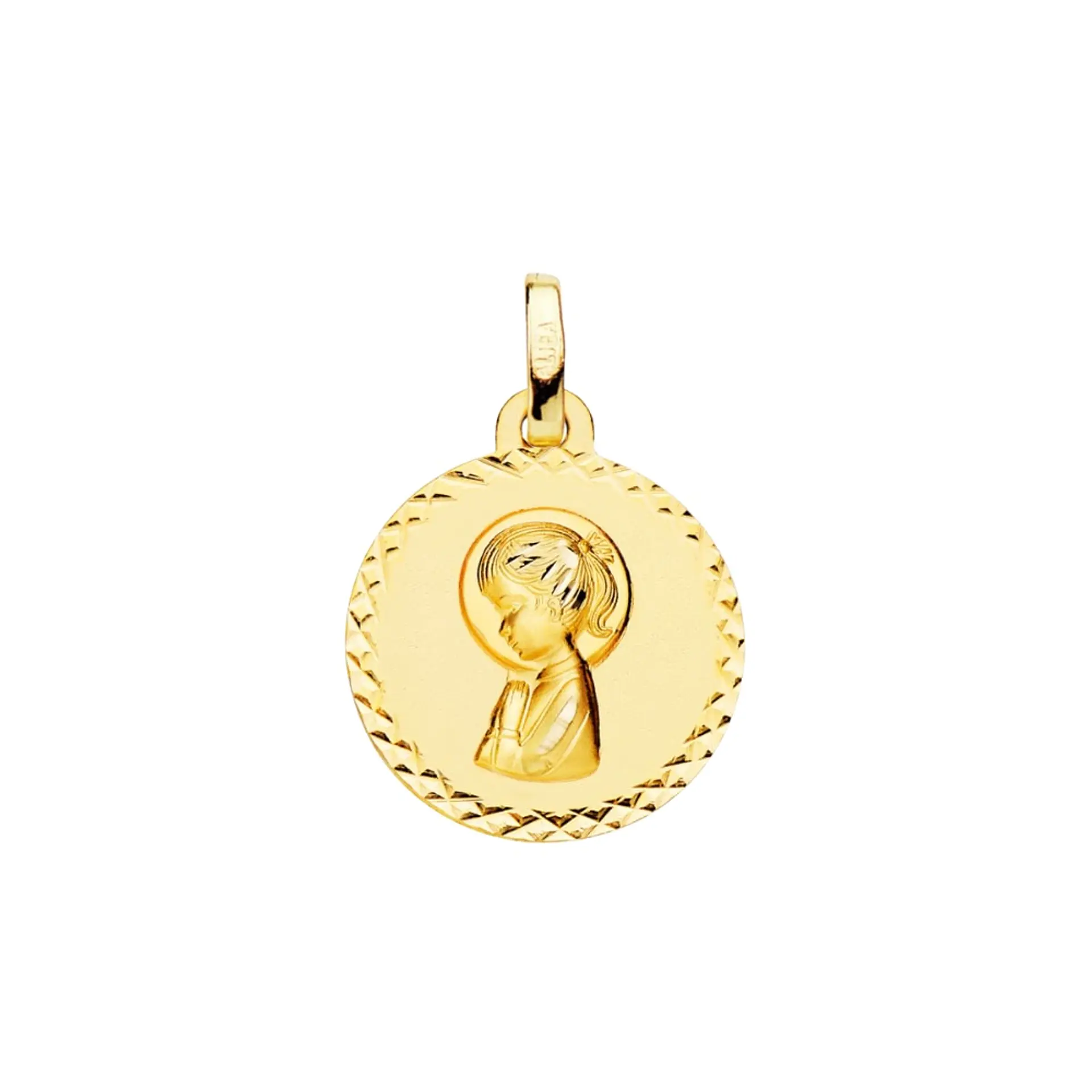Medalla de Oro amarillo virgen 18k 1