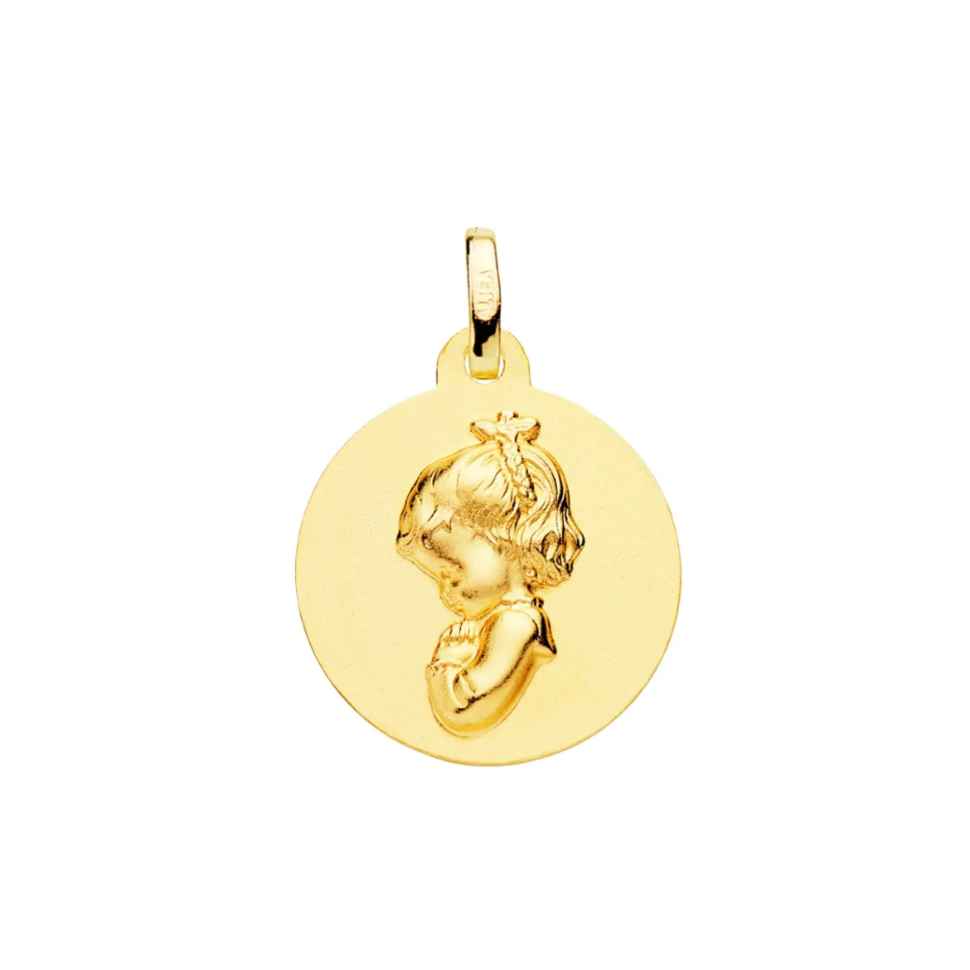 Medalla de Oro amarillo Virgen 1