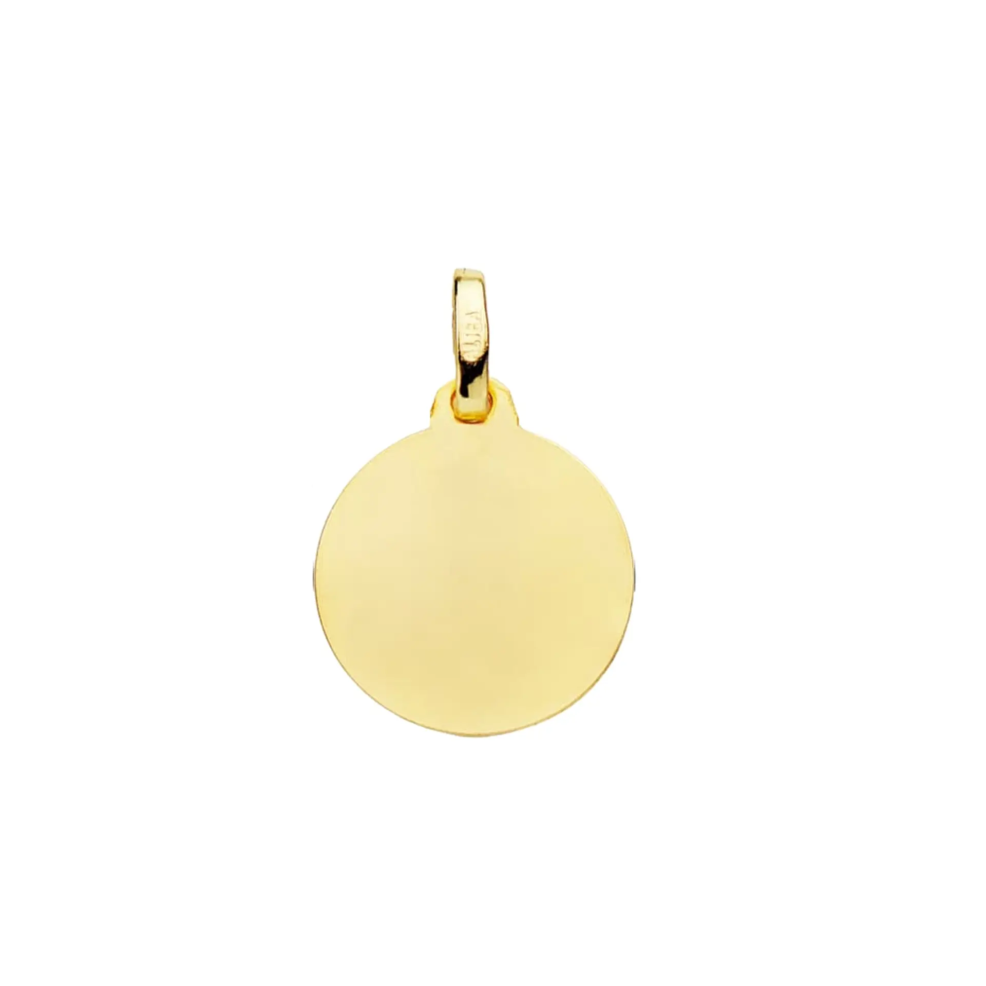 Medalla de Oro amarillo 18k de Virgen niña  2