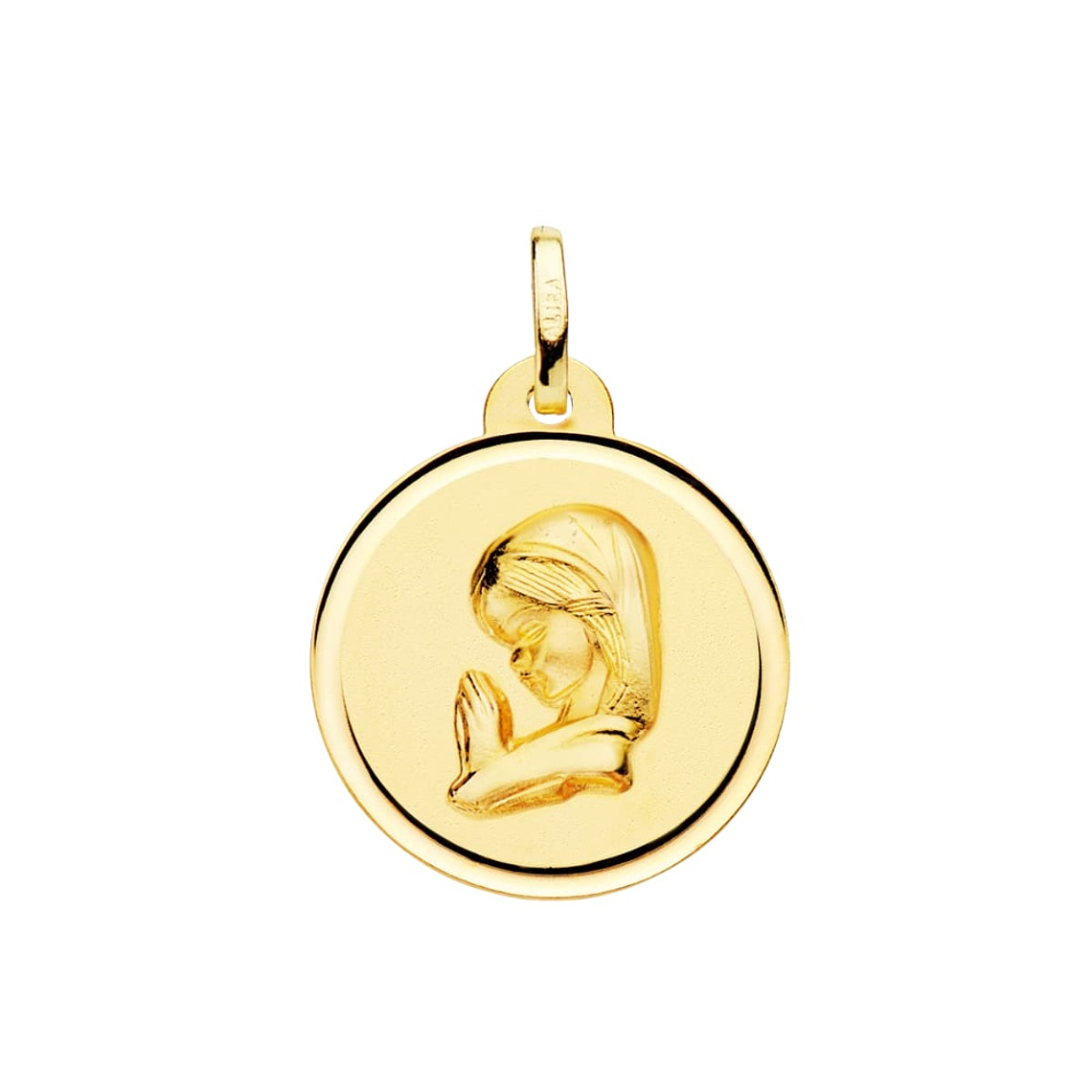 Medalla de Oro 18k Virgen de niña 1