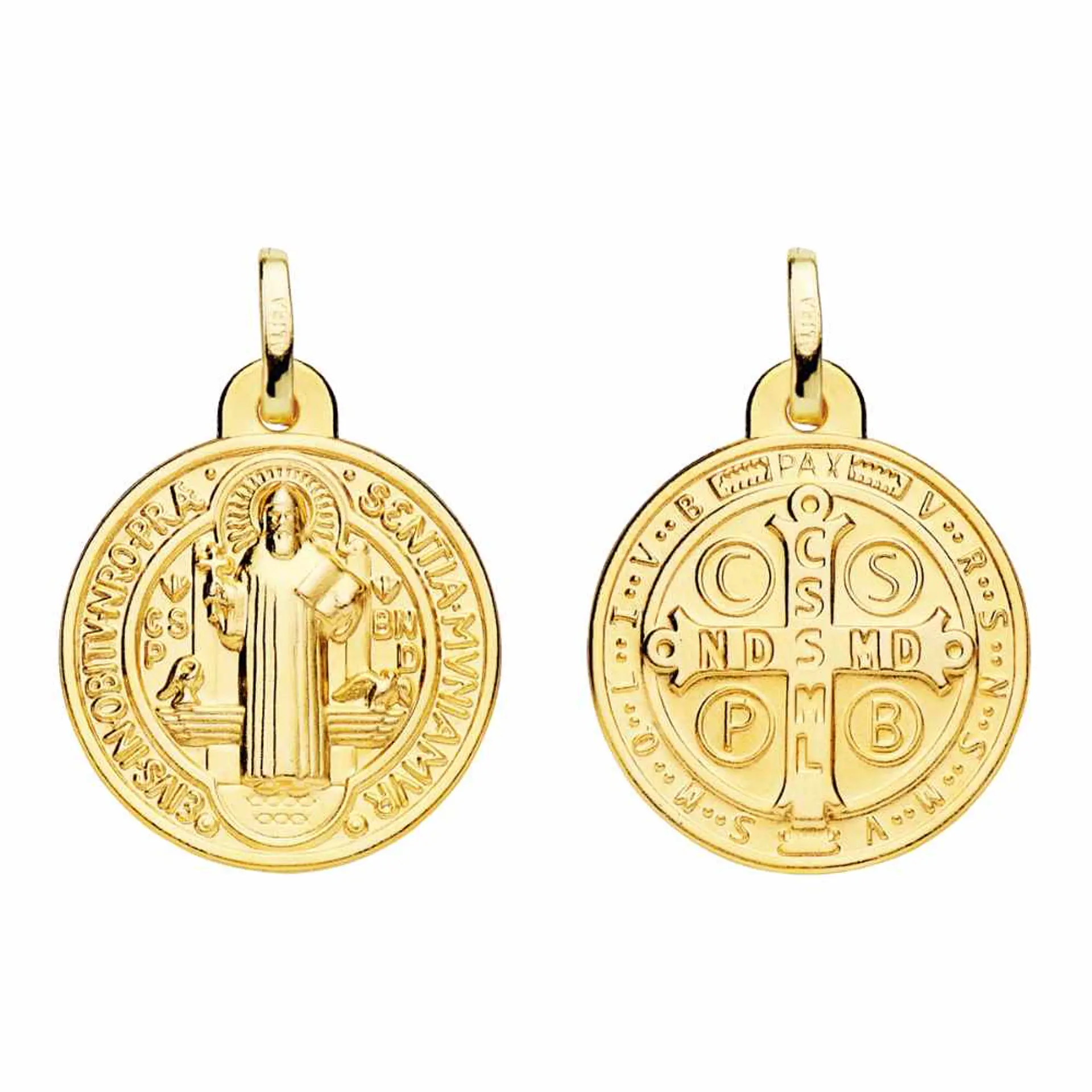 Medalla de Oro 18k San Benito  1