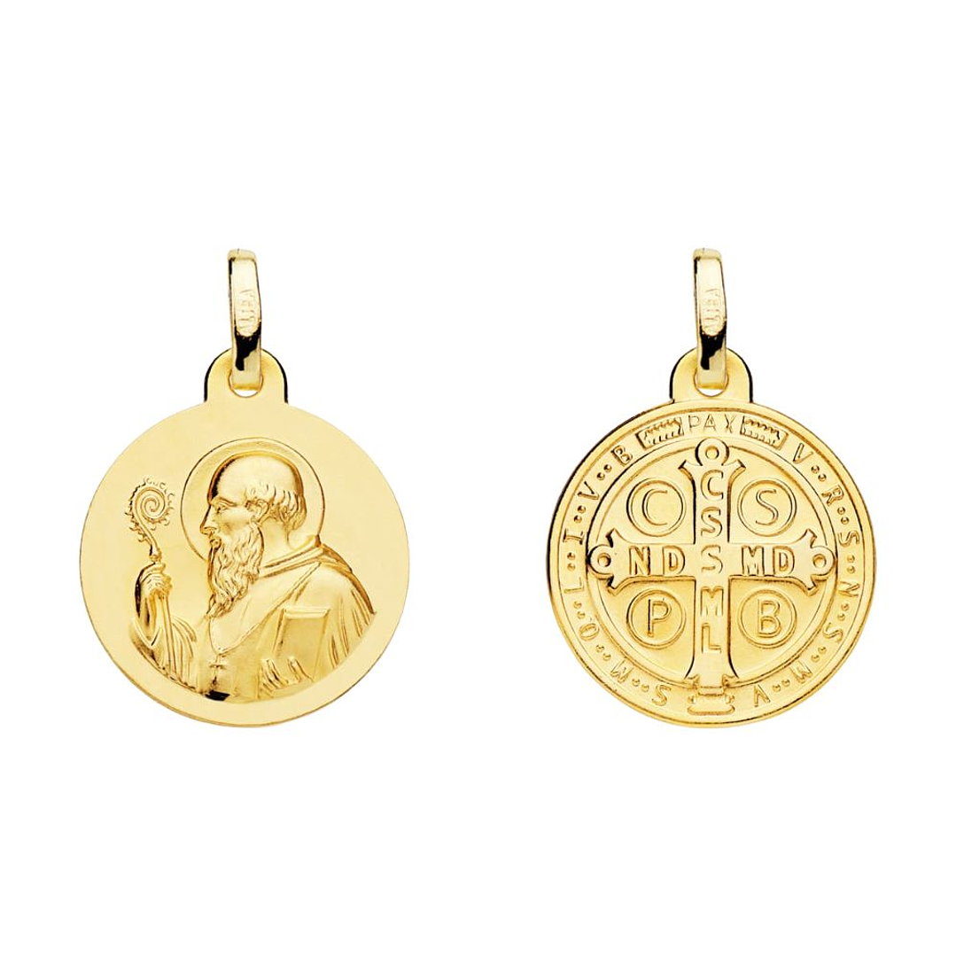 Medalla de Oro 18k Saint Benoit  1
