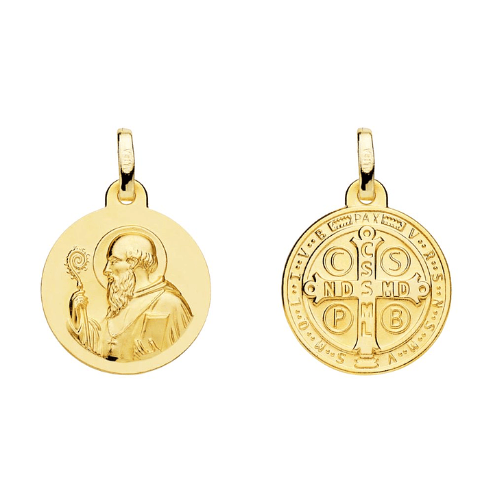 Medalla de Oro 18k Saint Benoit  1