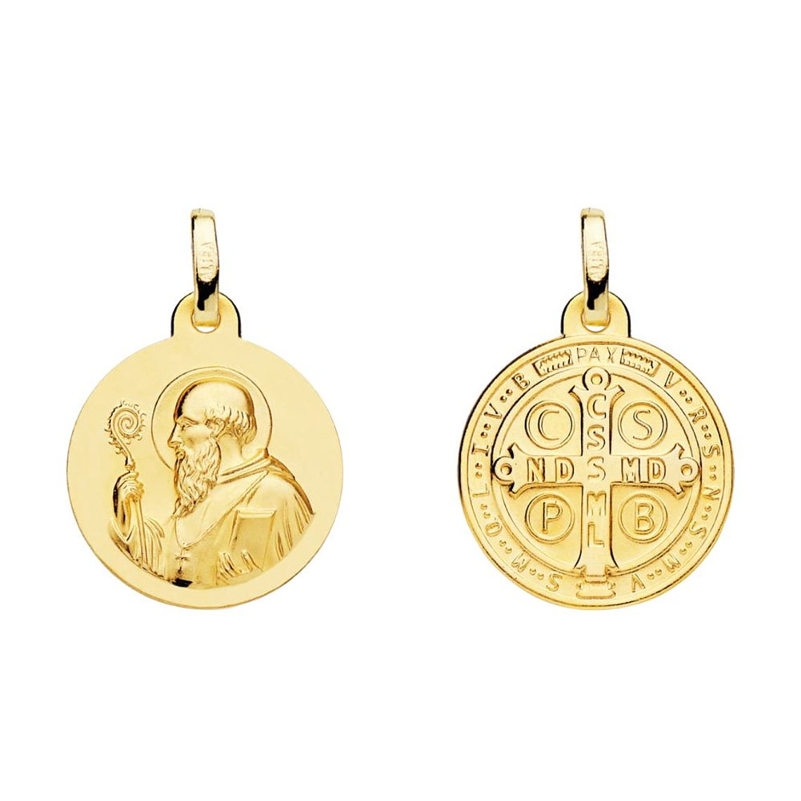 Medalla de Oro 18k Saint Benoit  1
